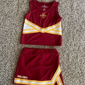 Girls Iowa State cheer outfit size large/ 10-12